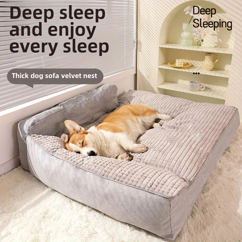 Karoly Matty™ Deep-Sleep Calming Cocoon - Ultra-Soft Winter Warm Pet Kennel with Removable Washable Cushion for Cats & Small Dogs
