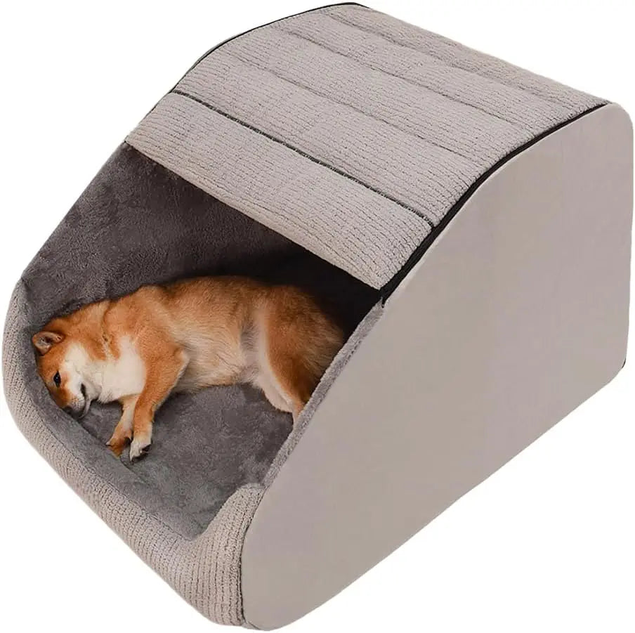 Karoly Matty™ Ultimate Guardian Retreat - Extra Large Orthopedic Memory Foam Dog House & Cozy Indoor Cave for Large Dogs
