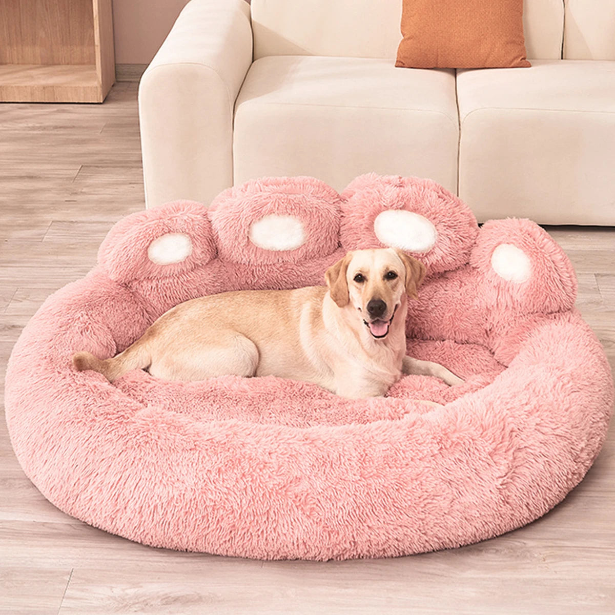 Karoly Matty™ Cloud-Lounger Convertible Pet Sofa - Premium Fluffy Winter Warm Kennel & Reversible Soft Blanket Mat for Dogs & Cats