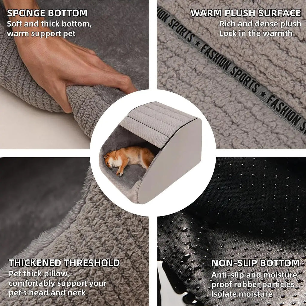 Karoly Matty™ Ultimate Guardian Retreat - Extra Large Orthopedic Memory Foam Dog House & Cozy Indoor Cave for Large Dogs